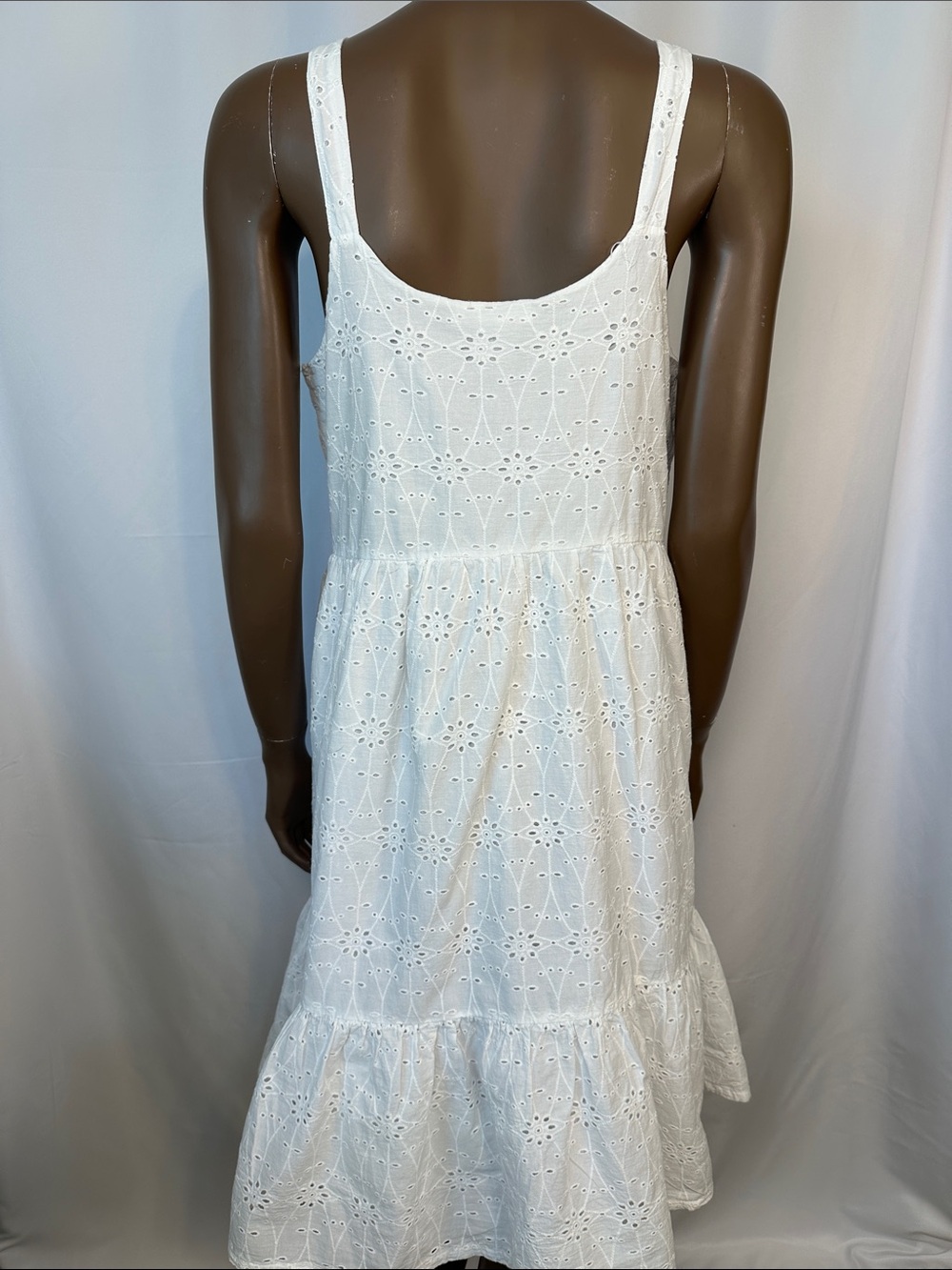 Lucky Brand Eyelet Sleeveless Dress | EUC | 100% Cotton - Picture 4 of 9